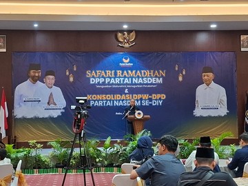 Safari Ramadan NasDem di Jogja: Saan Mustopa Pimpin Konsolidasi dan Santuni Yatim Piatu