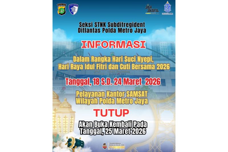 Penting! Libur Nyepi & Idul Fitri 2026: Samsat Keliling dan Layanan SIM di Jadetabek Tutup Seminggu